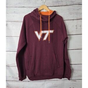Colosseum Virginia Tech Womens Sweatshirt Hoodie Size XXL Burgundy Athletic Team